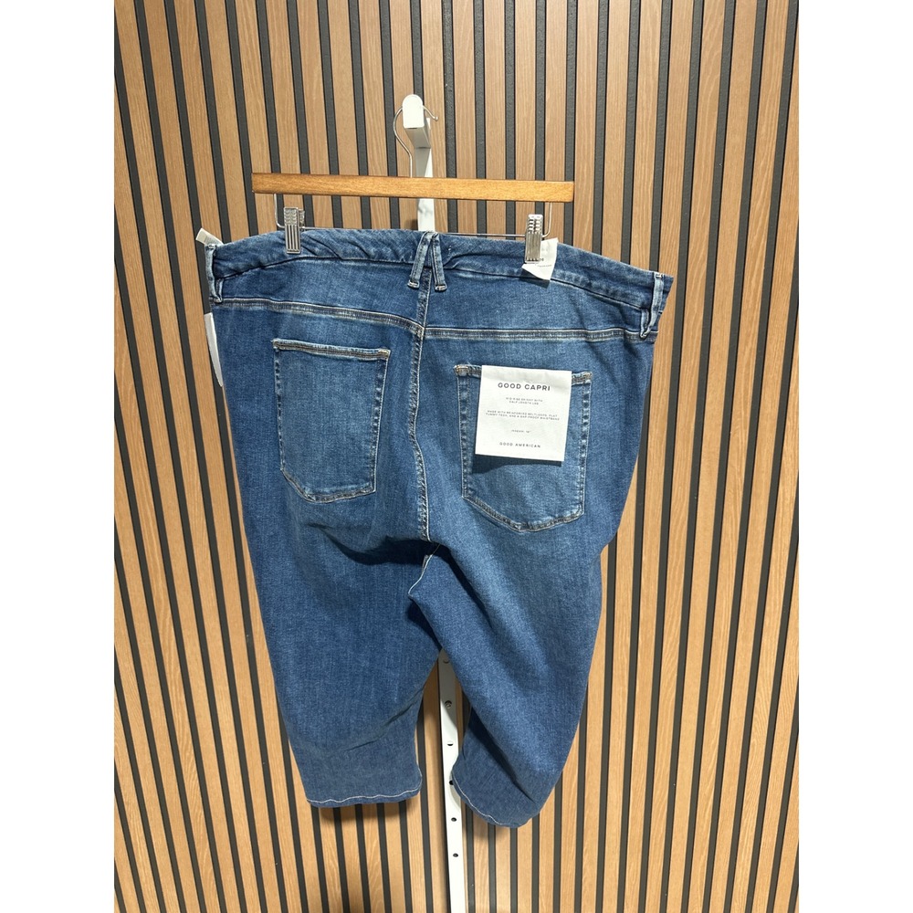 Good American Blue Crop Ankle Jeans BIG SIZE